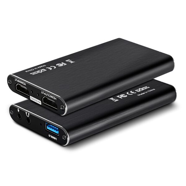 Tarjeta de captura USB de 4K, tarjeta de captura de vídeo HDMI, tarjeta de captura en vivo