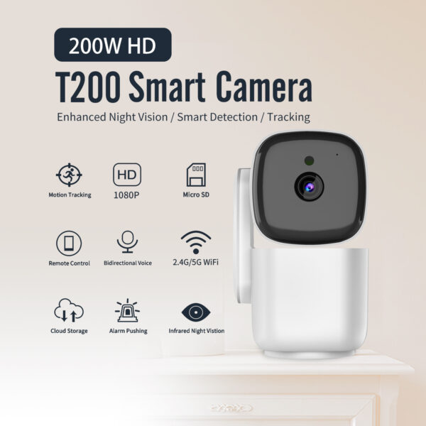 ¡Yunyi Smart 1080P HD cámara de seguridad! Cámara WiFi panorámica de 360 ° con seguimiento de movimiento y visión nocturna, ideal para la seguridad del hogar y la monitorización de mascotas