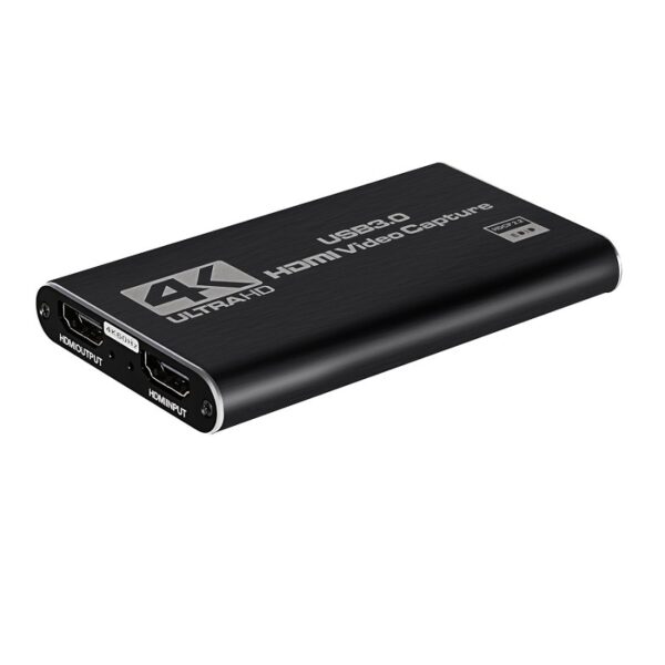 Tarjeta de captura USB de 4K, tarjeta de captura de vídeo HDMI, tarjeta de captura en vivo